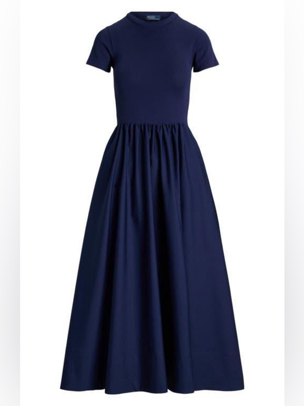 Polo Ralph Lauren Knit Top Midi Dress navy Size XL